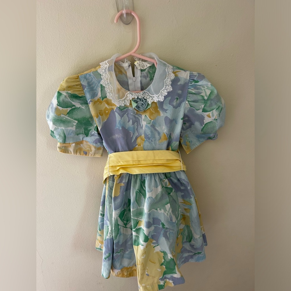 Vintage Floral Toddler Dress